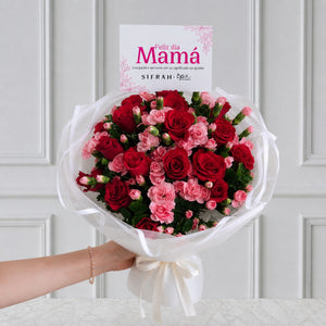 Ramo de Rosas y Mini Claveles