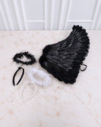 Conjunto Ángel Negro / Blanco