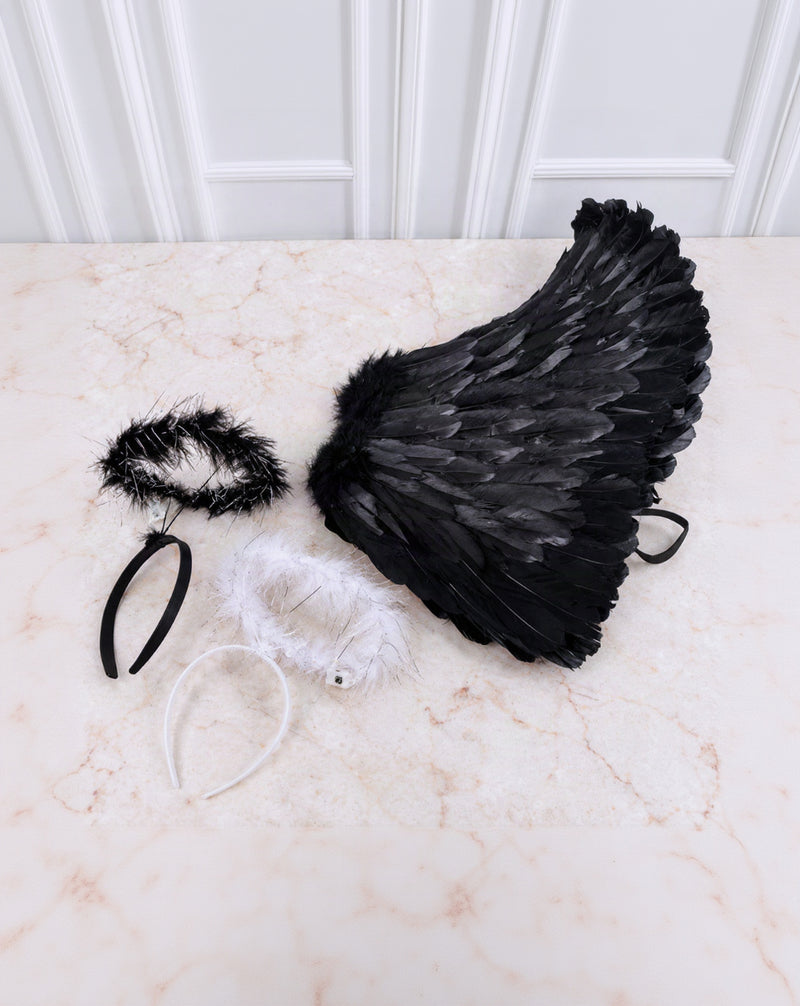 Conjunto Ángel Negro / Blanco