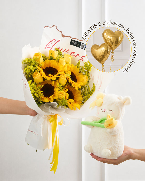 Pack Corderito Tulipan y Girasoles