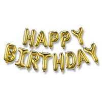 Letras Globo Happy Birthday