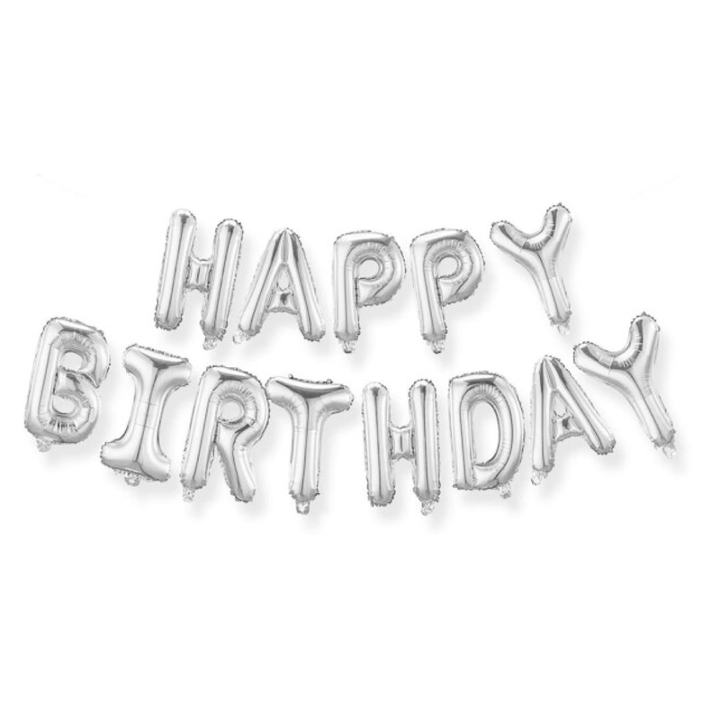 Letras Globo Happy Birthday
