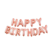 Letras Globo Happy Birthday