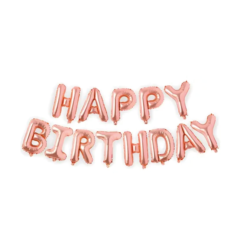 Letras Globo Happy Birthday