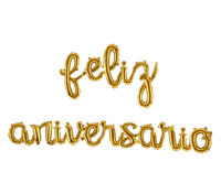 Letras Globo Feliz Aniversario