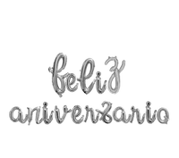 Letras Globo Feliz Aniversario