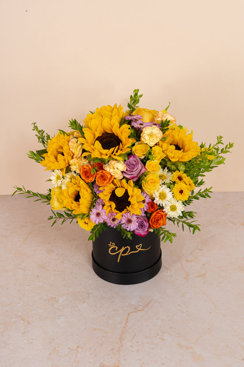 Box Flowers Mix de Girasoles