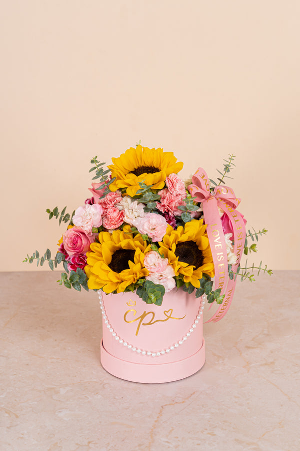 Box Flowers Girasoles Cute