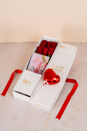 Caja de Rosas Rojas