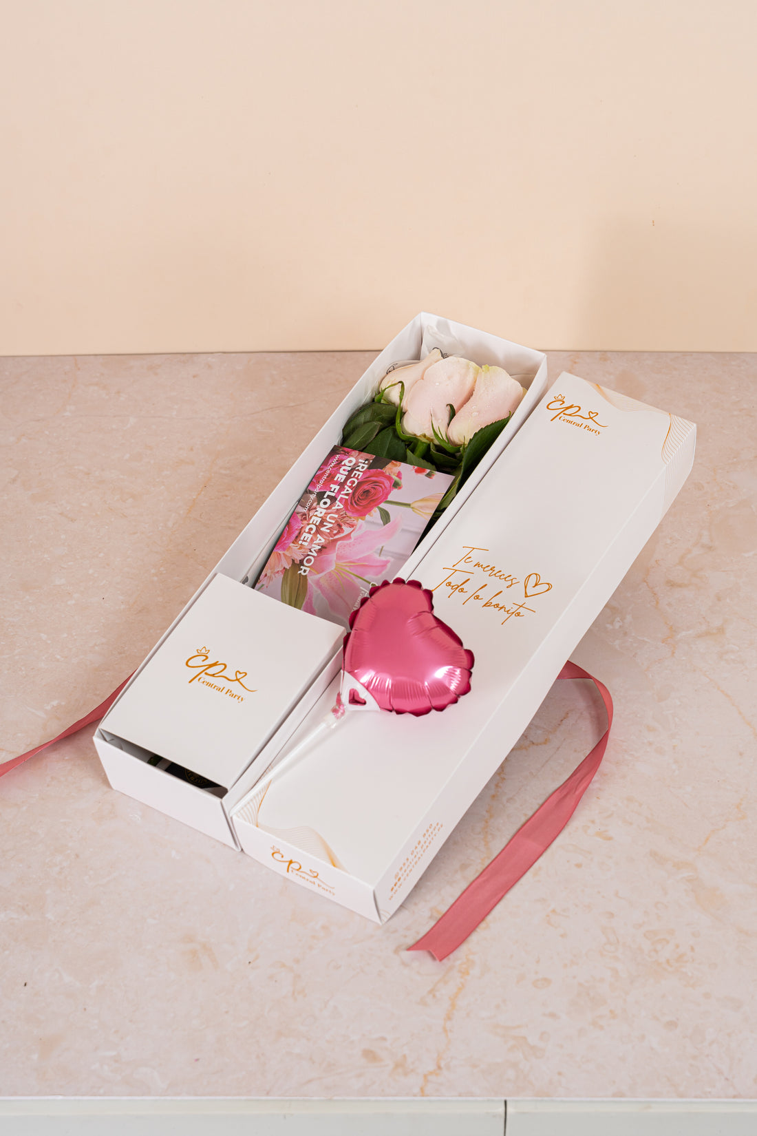 Caja de Rosas Rosadas