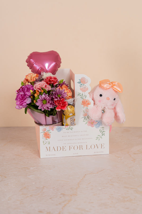 Box Floral Little Bunny
