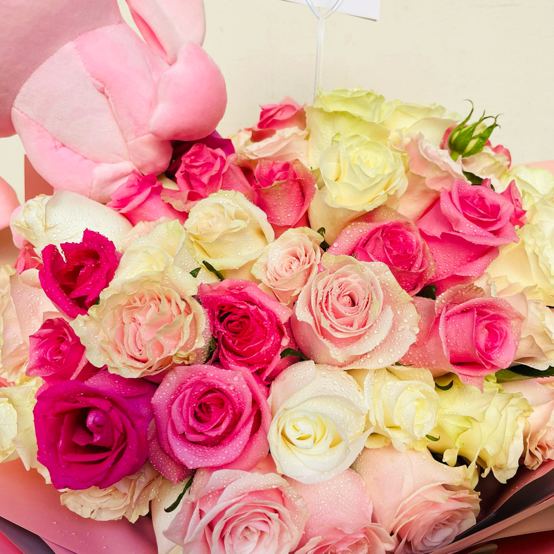 Ramo Buchón 100 Rosas rosadas