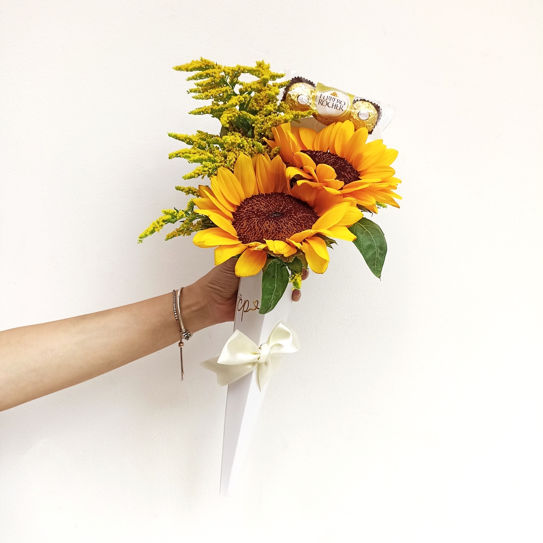 Mini ramo Dúo Girasoles & Chocolates