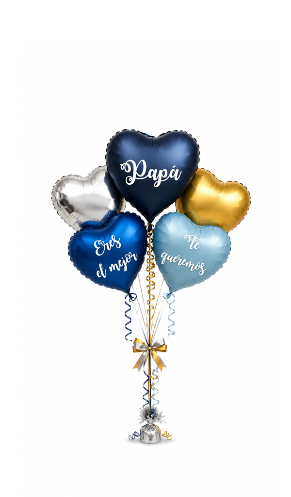 5 globos Día del Padre