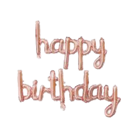 Letras Globo Happy Birthday