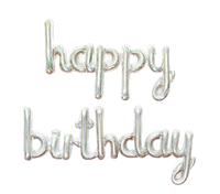 Letras Globo Happy Birthday