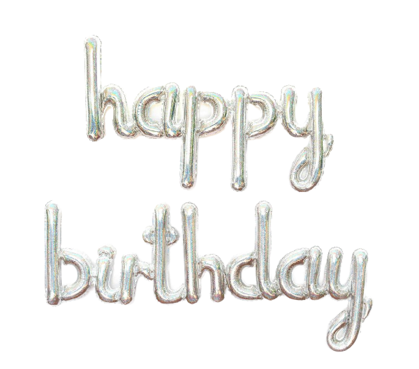 Letras Globo Happy Birthday