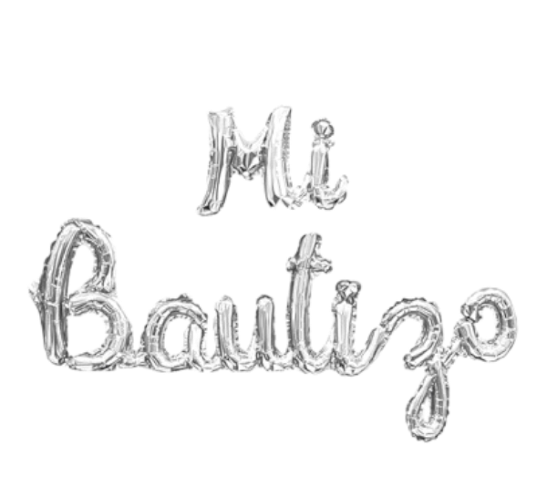 Letras Globo Mi Bautizo