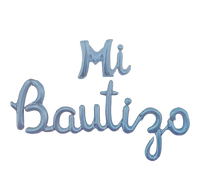 Letras Globo Mi Bautizo