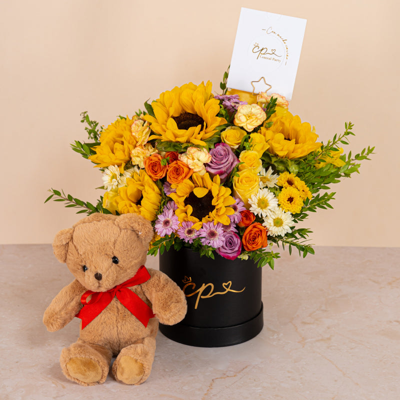 Box Flowers Mix de Girasoles