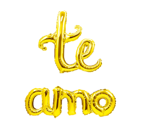 Letras Globo Te Amo