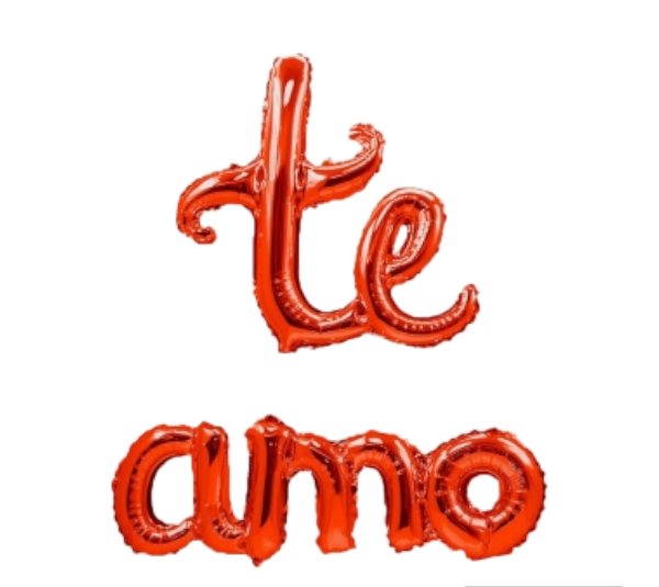 Letras Globo Te Amo