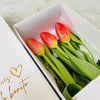 Caja de 3 Tulipanes Naranjas