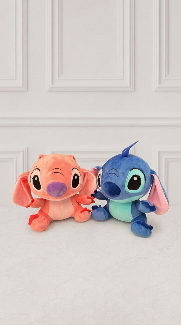 Peluches Stitch y Angela regalo